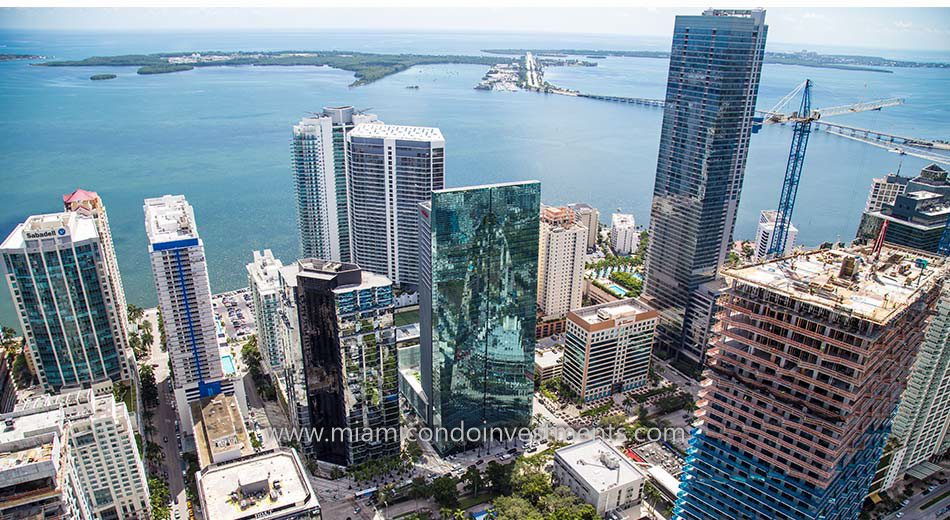 views from Jade at Brickell Bay condos