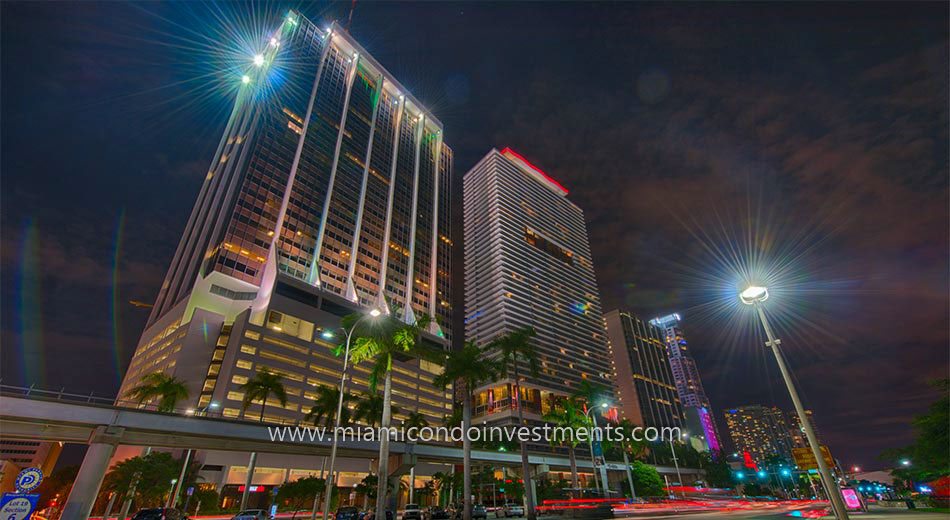 Downtown Miami at night