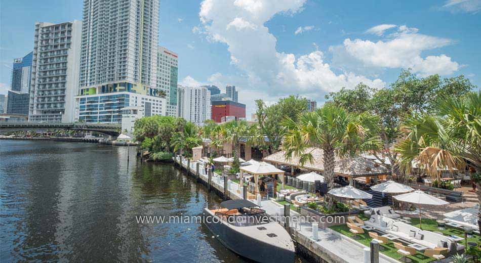 condos along the Miami River