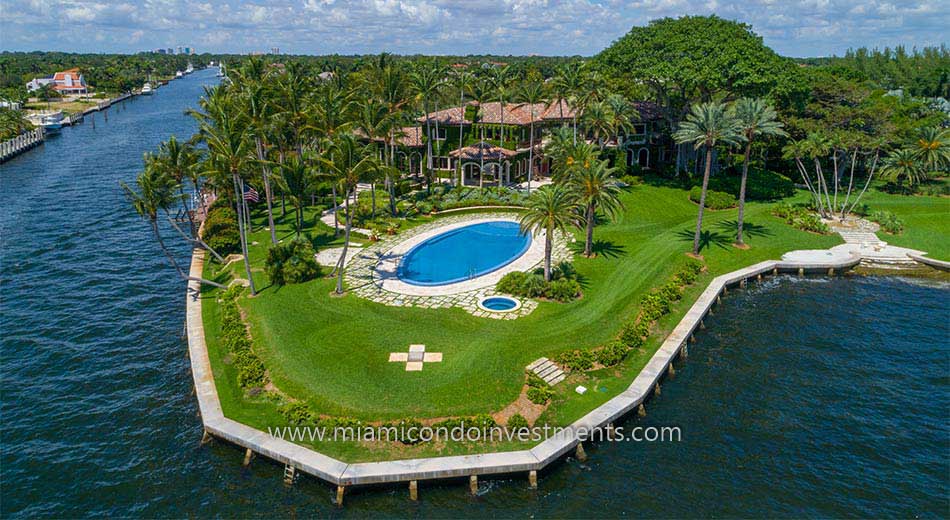 waterfront estates on Gables Estates in Coral Gables