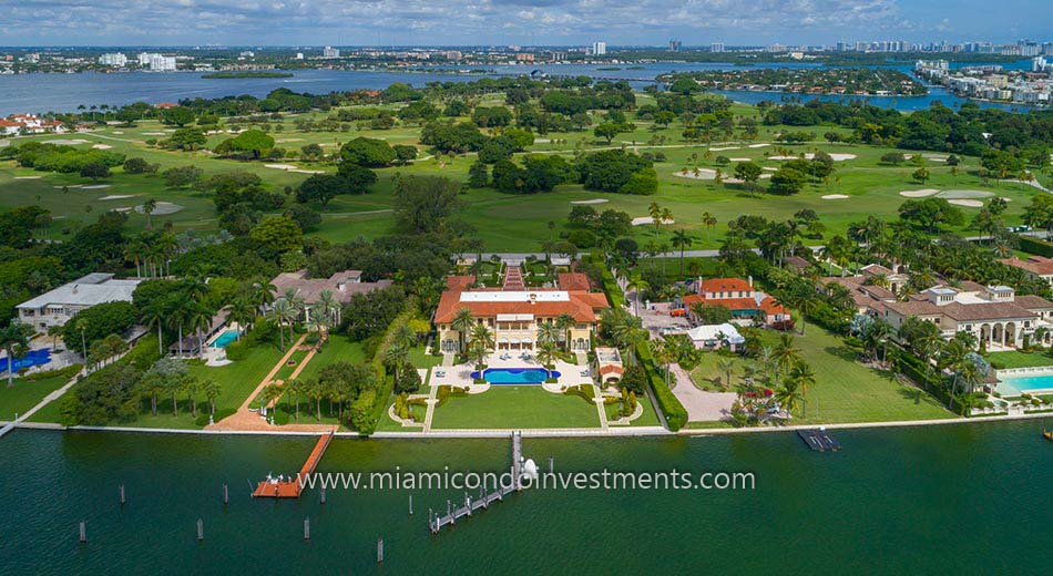 waterfront estate on Indian Creek Island