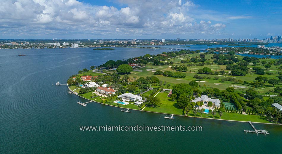 Indian Creek Island waterfront homes