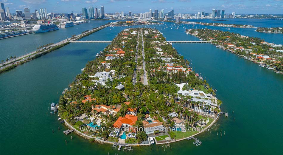 Palm Island homes in Miami Beach