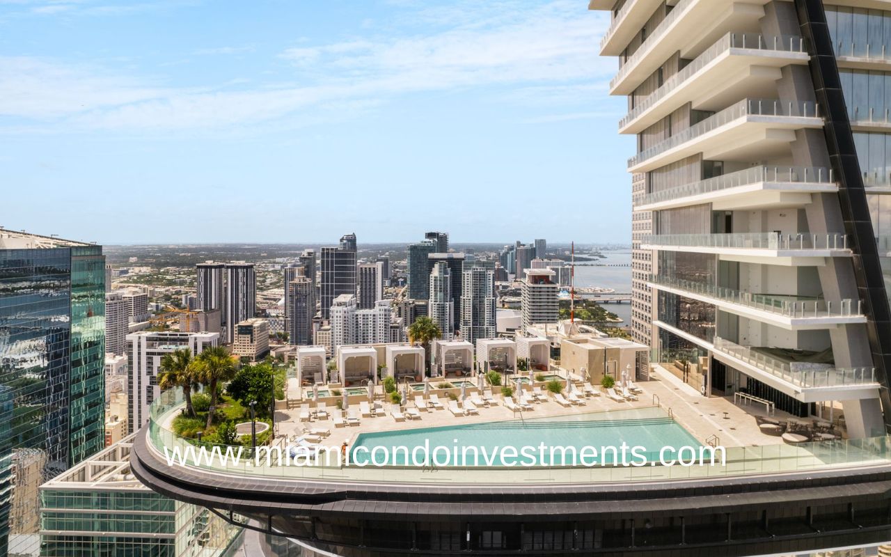 Aston Martin Residences Pool Deck and Skyline View