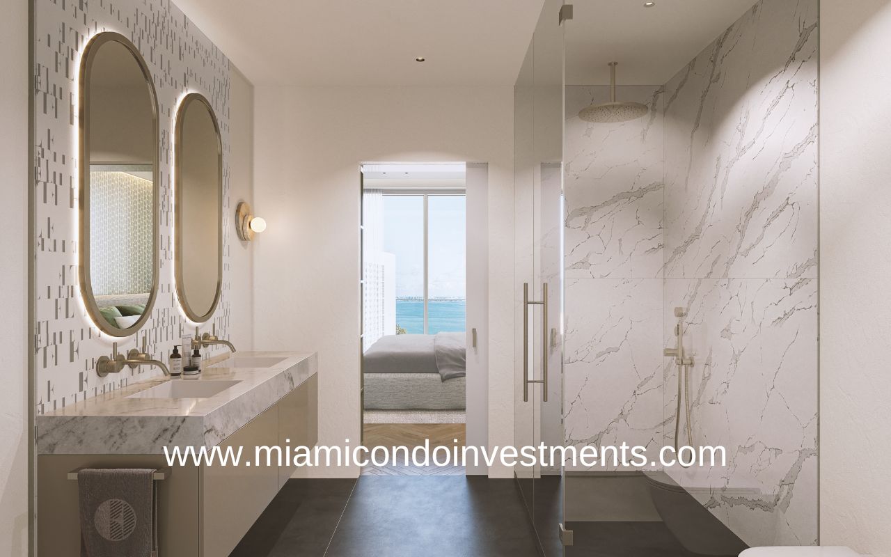 ELLE Residences Miami Primary Bath