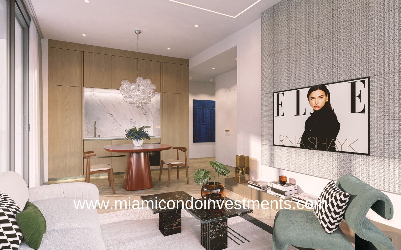 ELLE Residences Miami Living and Dining Room