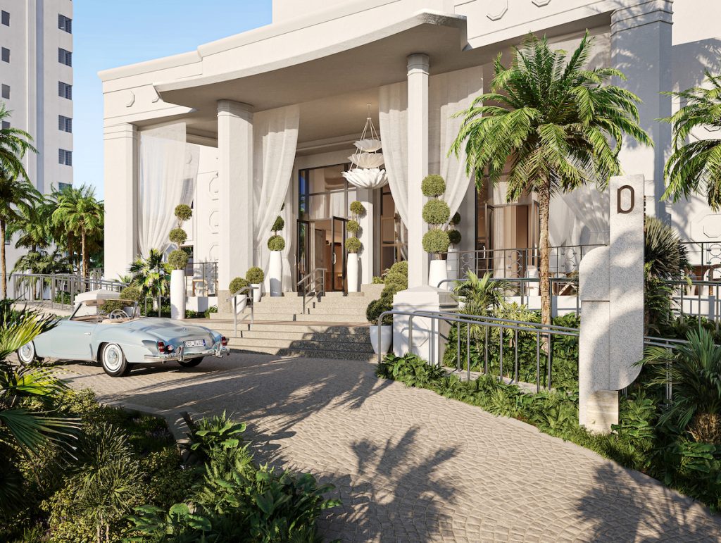 Delano Miami Beach Portico and Entry